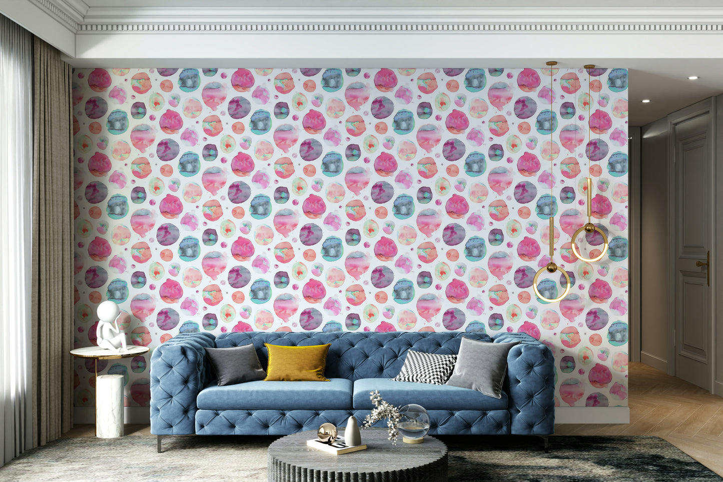  Big colorful circle wallpaper for walls

