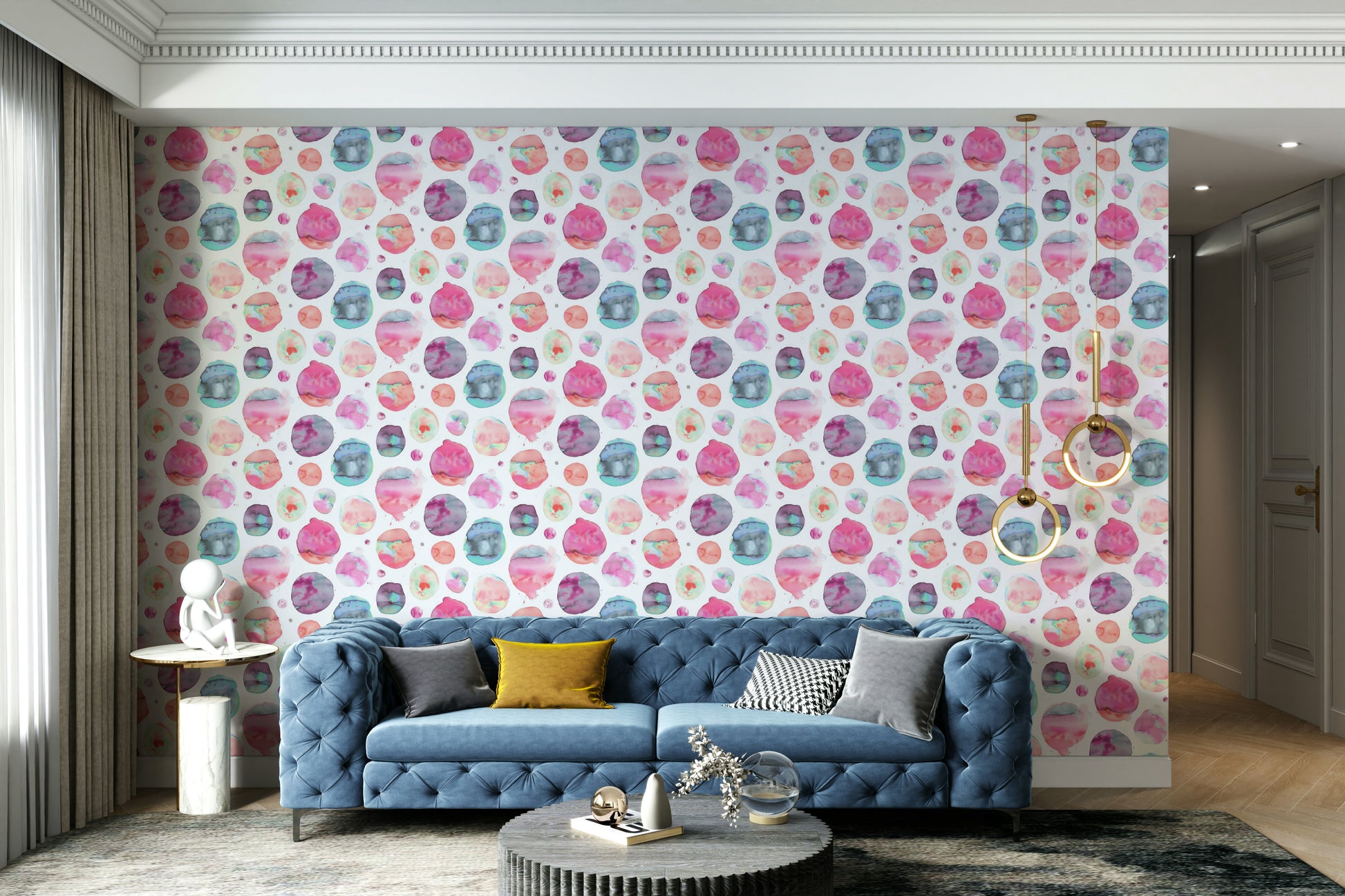  Big colorful circle wallpaper for walls


