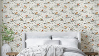 Robin birds mural wallpaper

