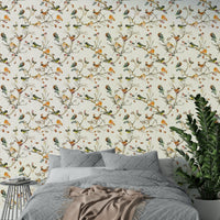 Vintage style birds wallpaper

