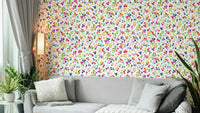 Cheerful spotty wallpaper print

