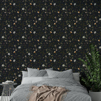 Elegant floral wallpaper Memories in Petals Twilight

