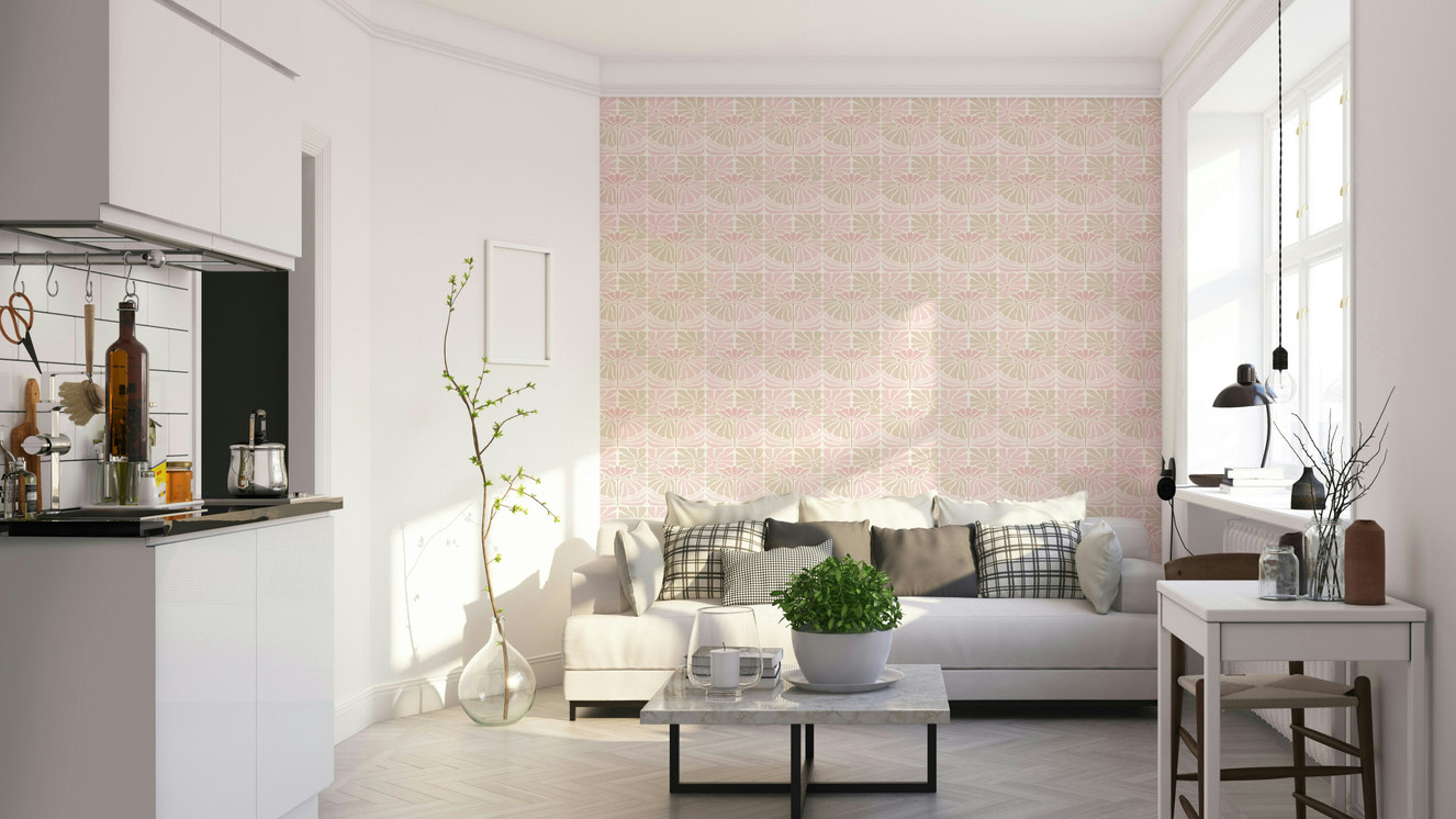 Chic flower design with a 70s vibe

