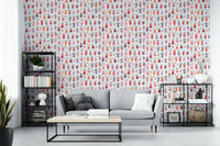 Whimsical reindeer wallpaper

