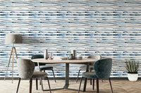 Artistic stripe wall mural

