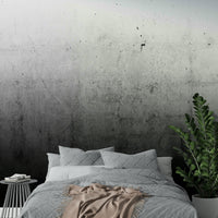Black Ombre on Concrete wall mural

