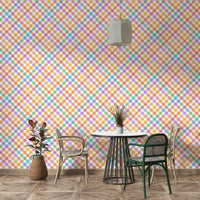 Pastel diamond stripe design

