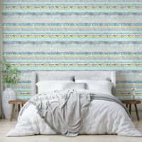 Hand-painted dot pattern wallpaper

