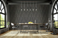 Dark-toned wallpaper with sleek linear texture

