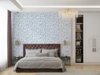 Serene floral wallpaper for peaceful living spaces

