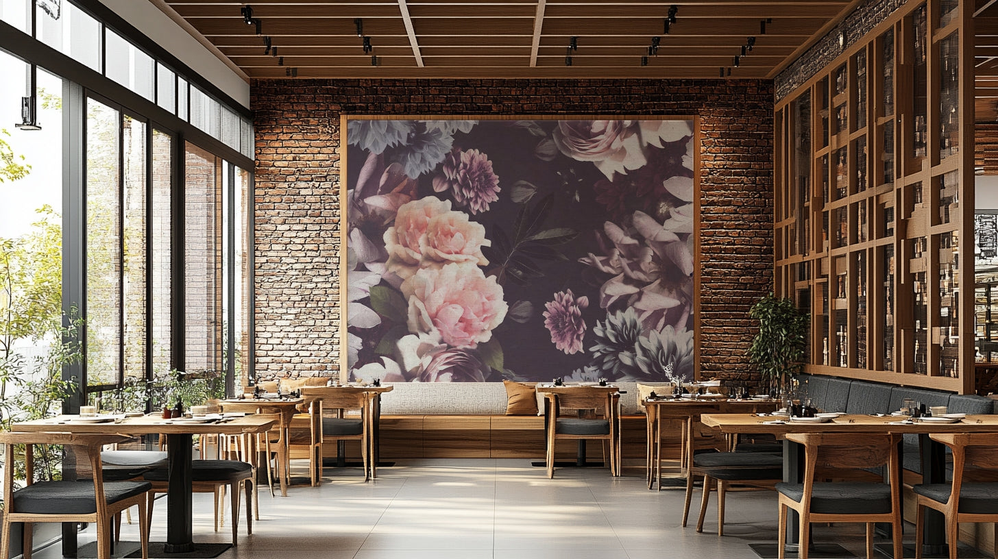 Vintage floral wallpaper for walls

