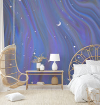Calm sky mural wallpaper design

