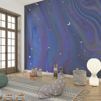 Starry sky mural for bedrooms

