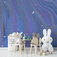 Soft night theme wall design

