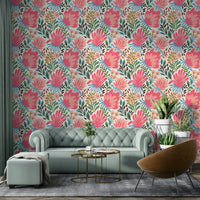 Bloom-filled wallpaper perfect for bold decor

