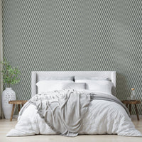 Contemporary 3D hex wallpaper in neutral grey

