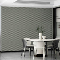 Grey wallpaper with optical illusion hex shapes

