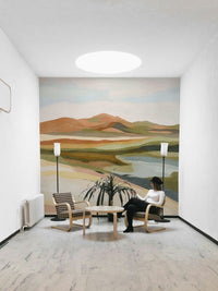 Whispering hills landscape for peaceful decor

