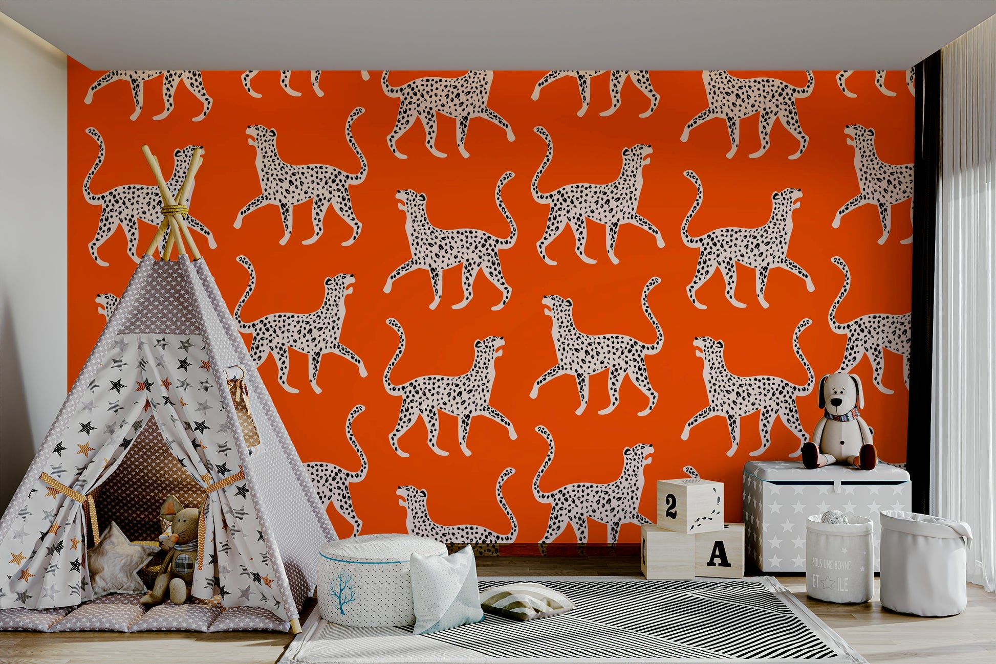 Mural wallpaper for trendy interiors

