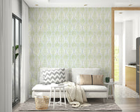 Elegant damask wallpaper pattern

