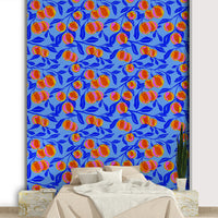 Fresh citrus wallpaper design

