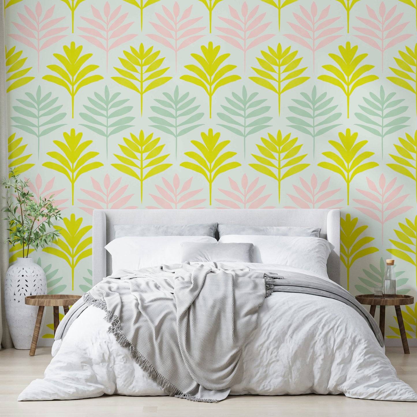 Cheerful pastel design wallpaper

