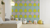 Wallpaper for walls with tropical look

