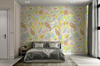 Easy-to-apply pastel pattern wallpaper

