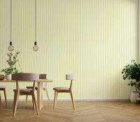 Light yellow mural wallpaper design

