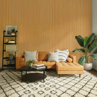 Calm mural wallpaper with desert lines

