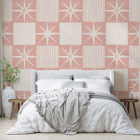 Retro minimalist wallpaper pink tone


