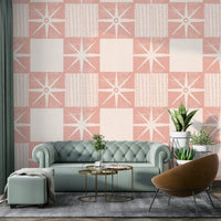 Mid century modern starburst wallpaper


