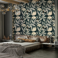 Heritage revival botanical wallpaper

