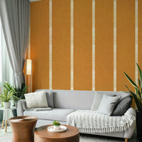 Modern boho wallpaper caramel brown tone


