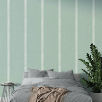Modern boho wallpaper soft blue tone

