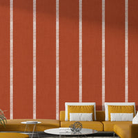 Modern boho wallpaper in terracotta

