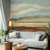 Warm sandy tones mural wallpaper

