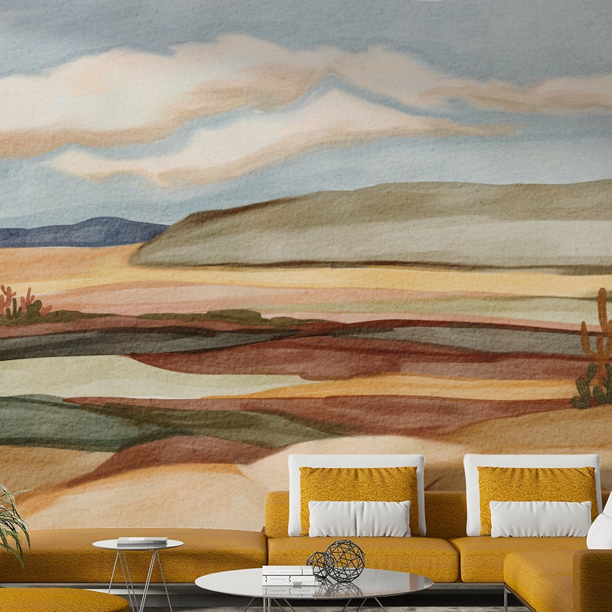 Easy-install Whispering Sands wall mural

