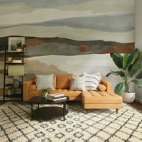 Easy-install abstract mountain range wall mural

