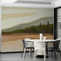 Bold abstract shapes mural wallpaper

