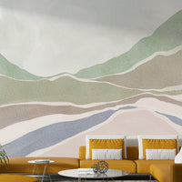 Muted rolling hills wallpaper for walls


