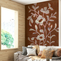 Durable wallpaper for walls with botanical design

