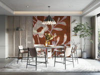 Delicate floral pattern in earthy tones

