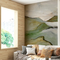 Wall mural featuring serene natural views

