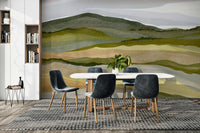 Easy-install Whispering Hills landscape mural

