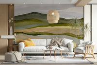Cozy space with Whispering Hills wall mural

