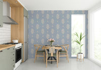 Soft pink floral botanical wallpaper for walls

