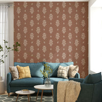 Durable wallpaper for walls with botanical motifs

