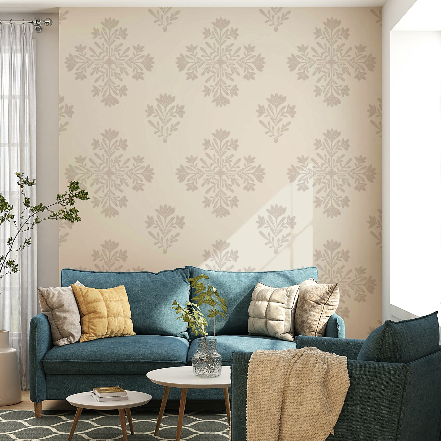 Elegant botanical design wallpaper for walls


