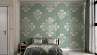 Easy-install Sage & Cream Botanical wallpaper

